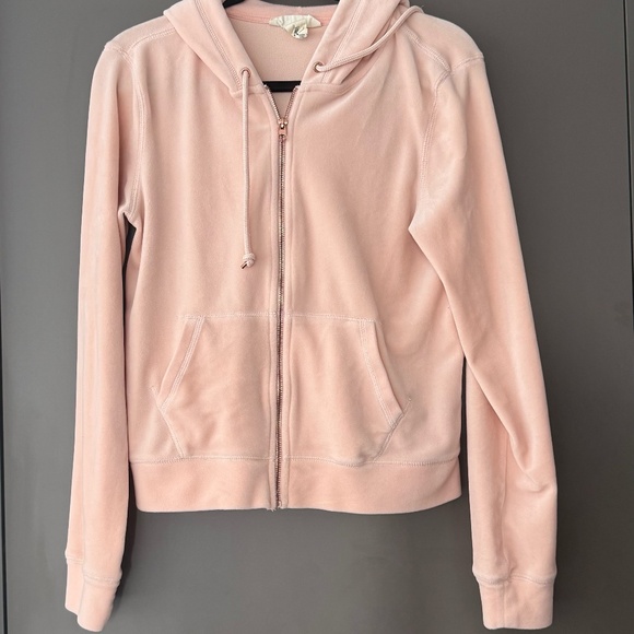 Juicy Couture Inspired Velour Zip-Through Hoodie - Picture 3 of 6